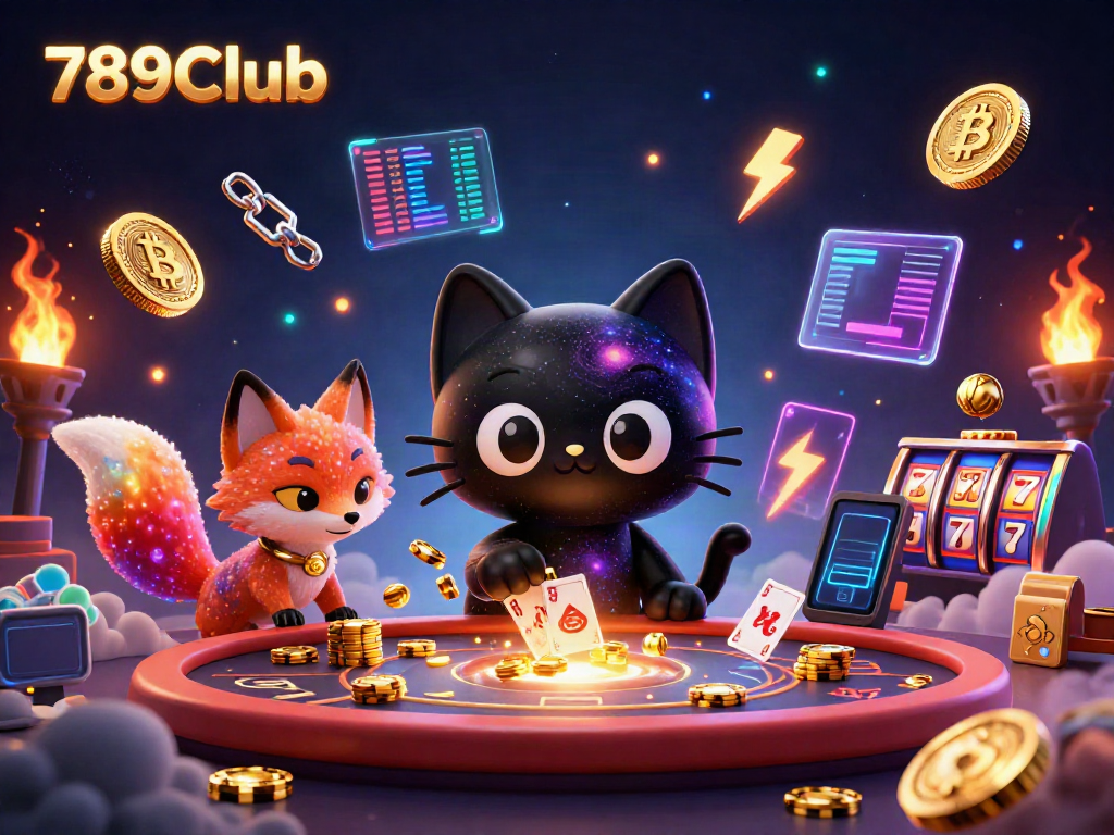 Engage in exciting gameplay with 789Club's cosmic casino, featuring dynamic characters and vibrant elements.
