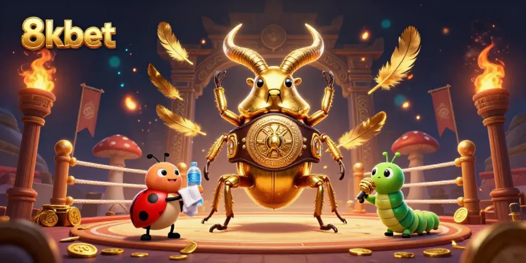Engage with exciting 8xbet betting action in a vibrant, dynamic cartoon scene.