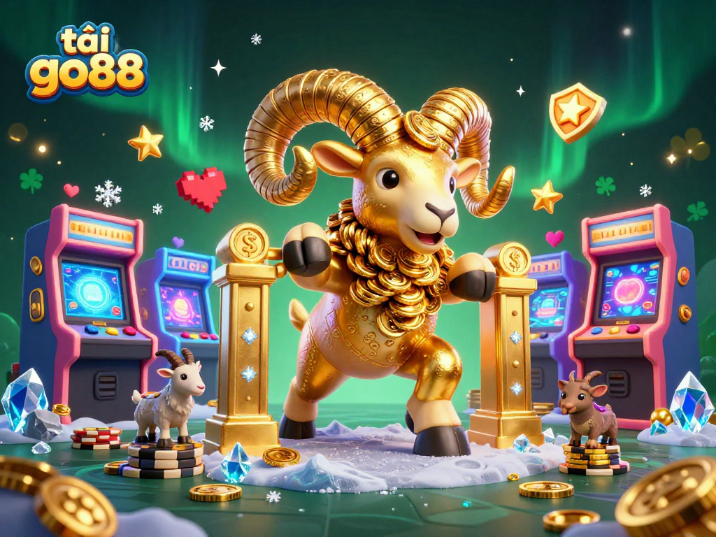 Experience the excitement and fun of tải go88 with vibrant casino-themed 3D characters and arcade elements.