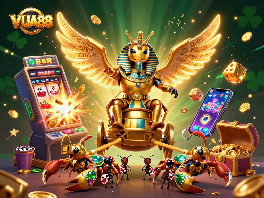Experience vibrant gameplay at VUA88 with dynamic characters and thrilling casino elements.