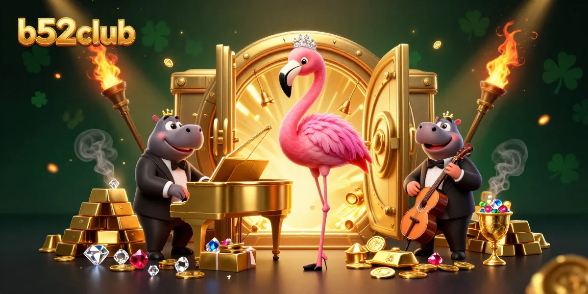 Engage with b52club's vibrant casino experience featuring stunning characters and dazzling gems.