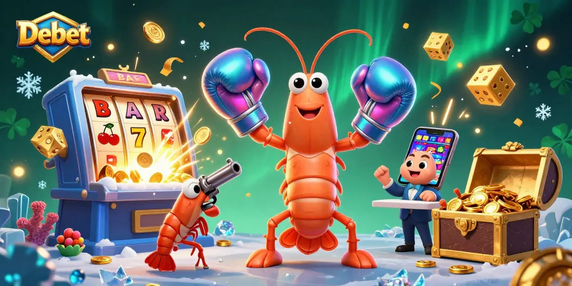 Debet offers thrilling casino excitement with vibrant slot machines, characters, and dynamic game elements.
