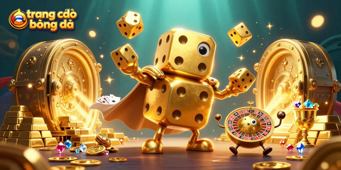 Experience the excitement of trang cá độ bóng đá with golden dice golem and casino treasures.