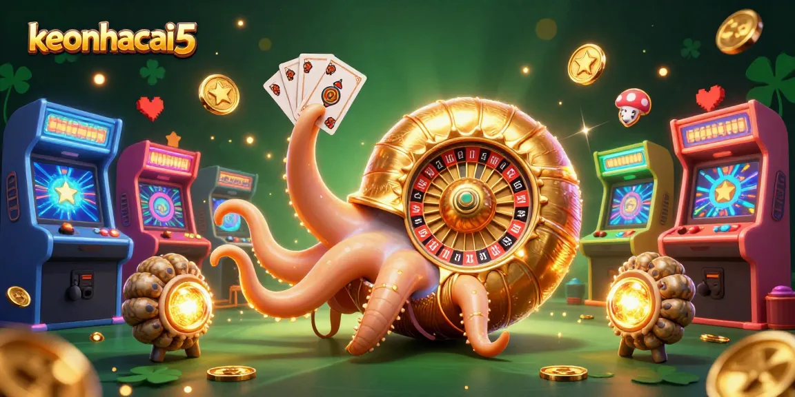 Experience thrilling gameplay with keonhacai5 in a vibrant 3D casino scene full of action.