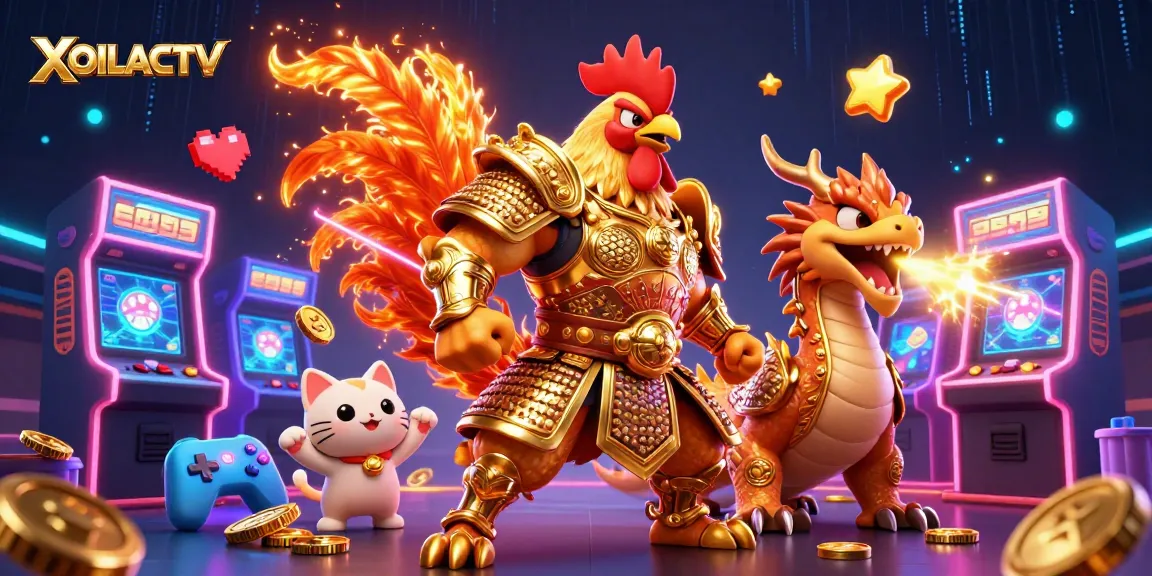 Engage with XOILACTV, an exciting 3D cartoon casino scene showcasing vibrant characters and gaming elements.