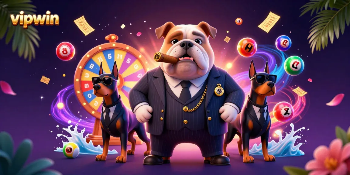 Experience a vibrant gaming atmosphere at vipwin featuring dynamic lottery elements and 3D characters.