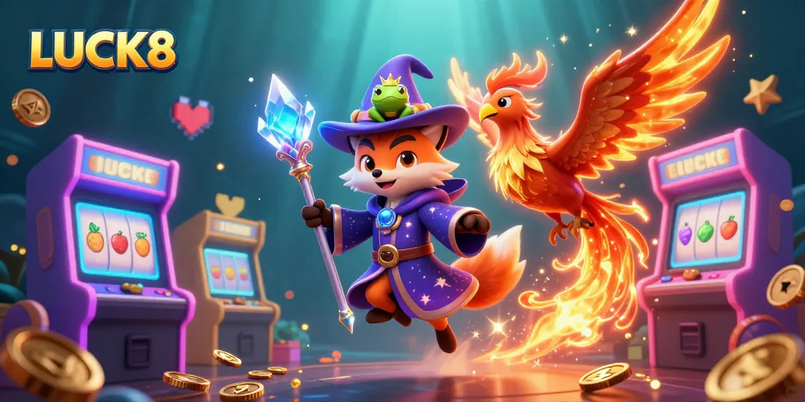 Engage with LUCK8's thrilling casino adventures featuring vibrant slot machines and dynamic game elements.