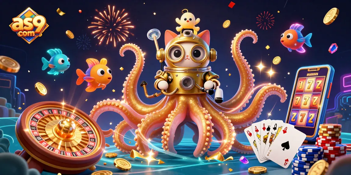 Win big with as9 com in this vibrant 3D casino illustration showcasing thrilling gaming action.