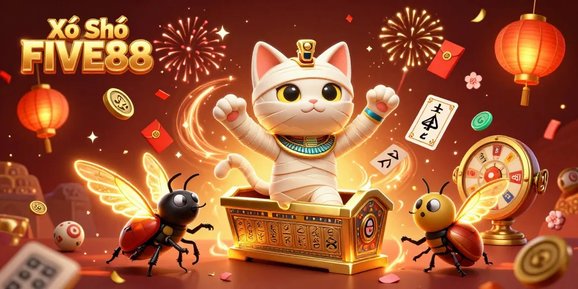 Xổ Số FIVE88 celebrates rolling the dice in a vibrant lottery scene filled with action and excitement.