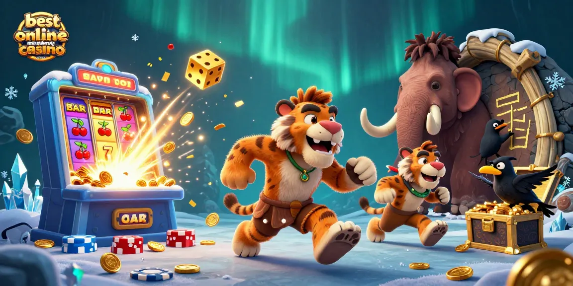 Experience thrill at the best new online casino Australia with vibrant 3D casino-themed illustration.